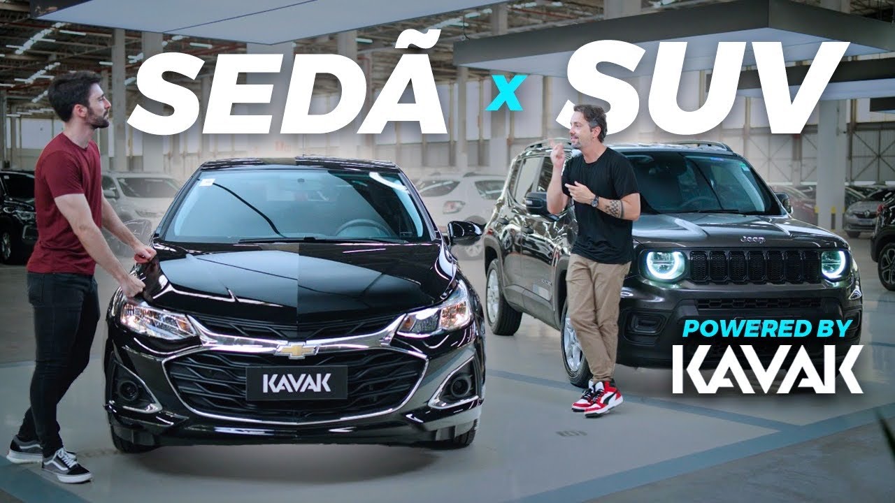 SEDÃ ou SUV? Jeep Renegade Sport e Chevrolet Cruze LT se ENFRENTAM na faixa de R$ 110 mil! #Kavak