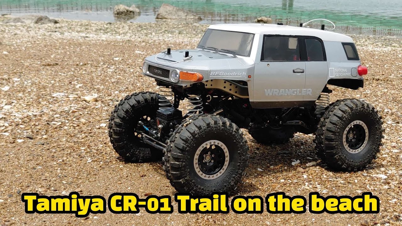 Tamiya CR-01 FJ CRUISER (on the beach)(21.07.30)