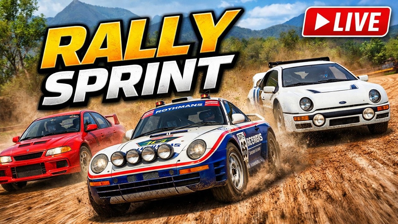 FH5 Rally Sprint LIVE | Evo VI vs Porsche 959 vs RS200