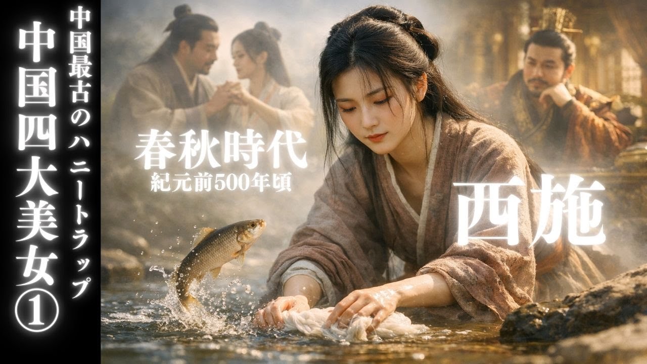 【中国四大美女・西施】国を滅ぼした最強のハニートラップ・貧しい少女が「傾国の美女」になる悲劇的な生涯