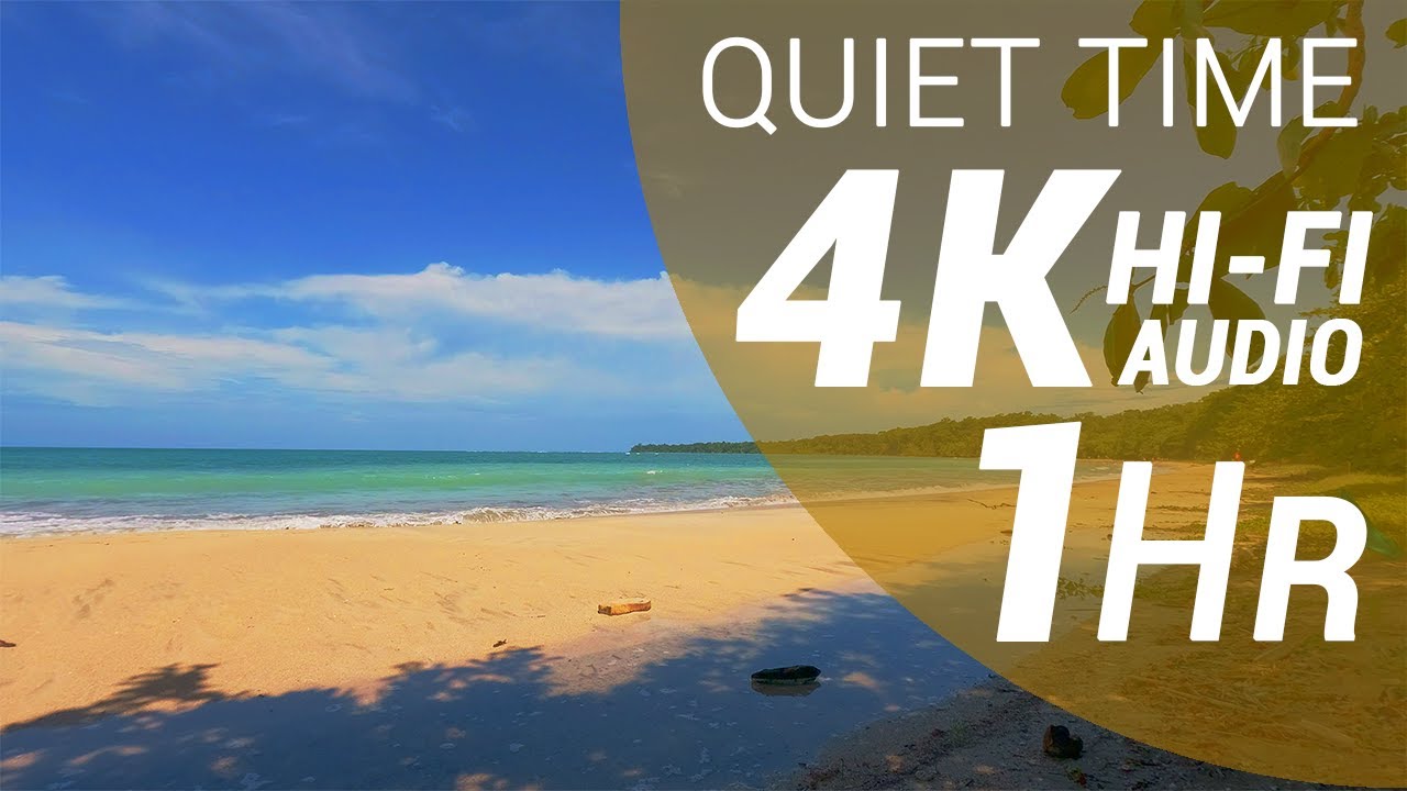 1 Hour of Waves Sounds - Caribbean Beach (4K - Hi-Fi Audio - No Talking)
