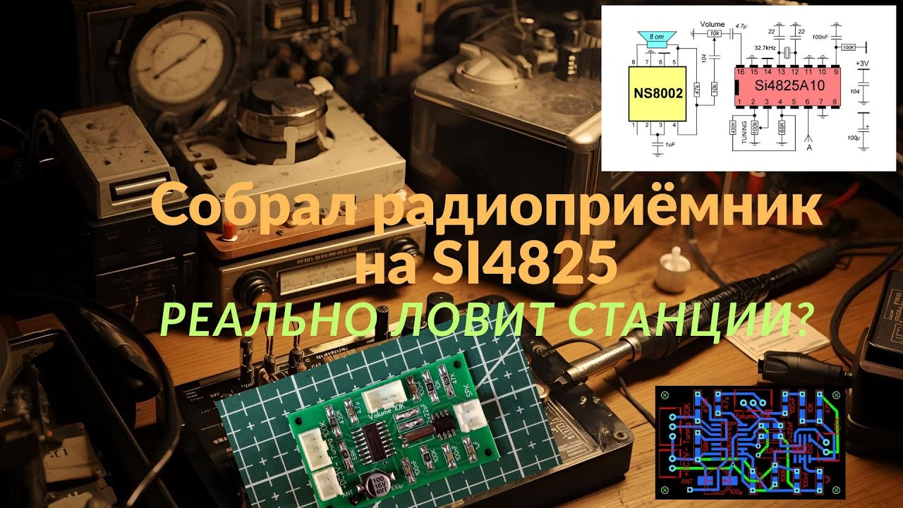 Собрал радиоприемник на SI4825: реально ловит станции?