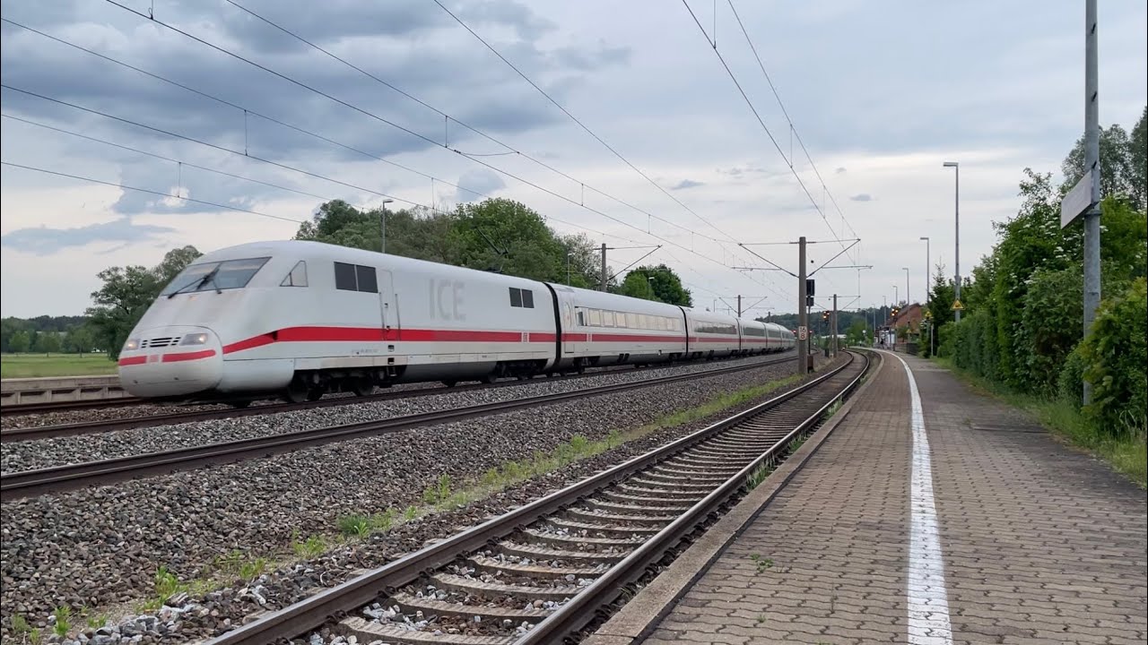 Zugsichtungen/Vorbeifahrten Bahnlinie Augsburg-Ulm - Gessertshausen-Dinkelscherben - ICE, TGV, IC