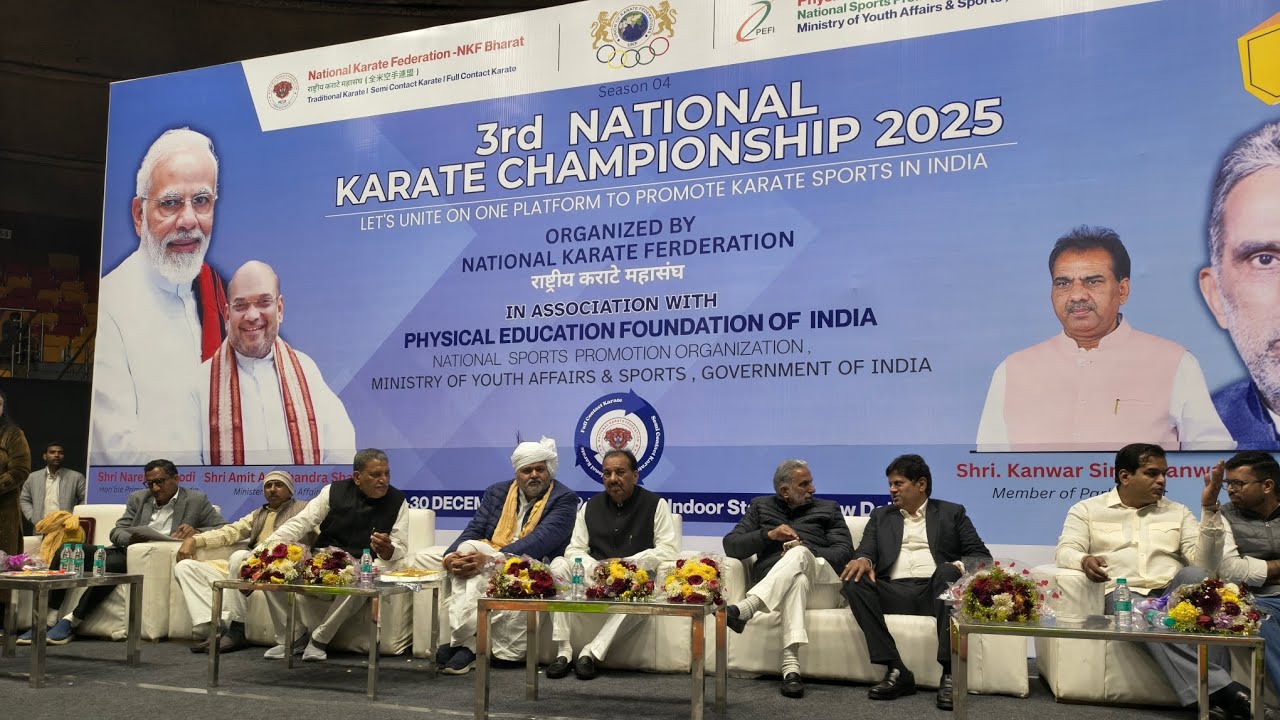 3rd National Karate Championship 2025 🏆| Talkatora Stadium Delhi | 29 & 30 December 2025 | NKF| PEFI