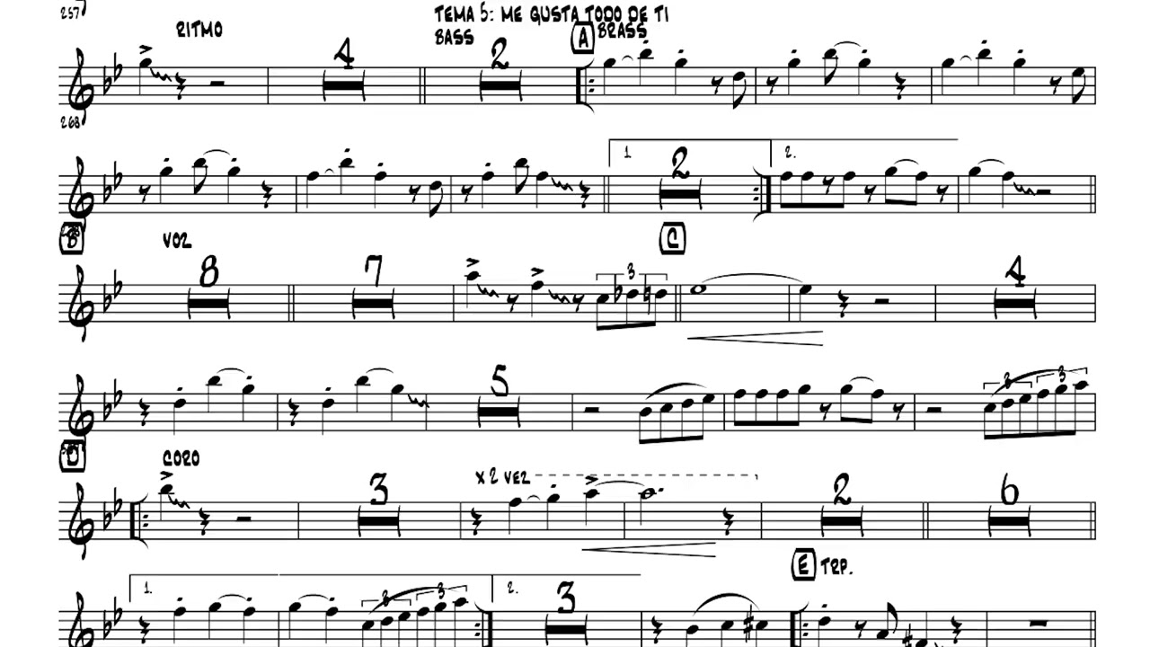 PARTITURA  HOMENAJE A LA CUMBIA LATINA PARA BANDA DE MÚSICOS