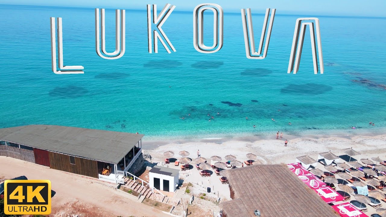 LUKOVA beach ALBANIA / Crystal Clear Water  4k