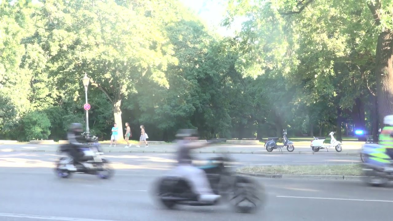 Motorraddemonstration “FREEDOM IS OUR RELIGION” am 9.9.2023 in Berlin