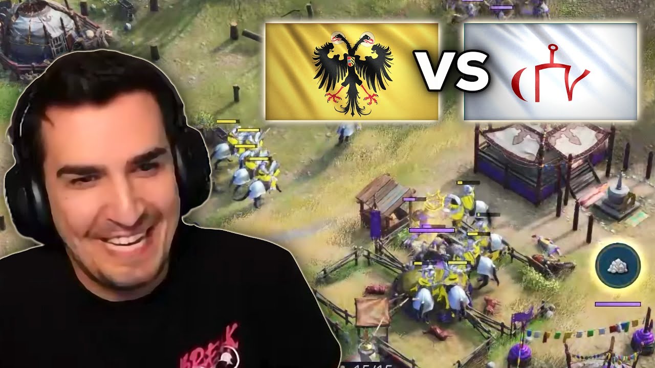 Beasty With HRE vs Demu With Golden Horde in AOE4...