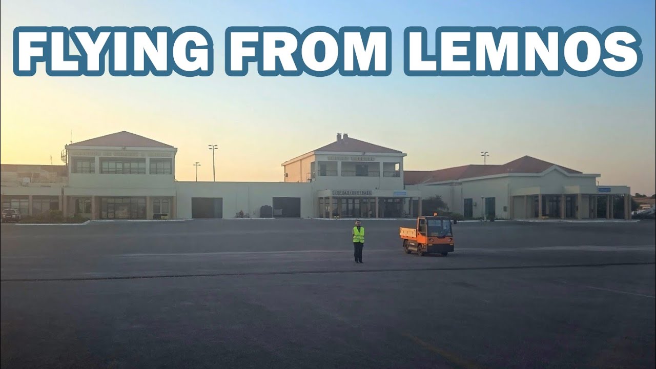Flying From Lemnos Airport at Dusk