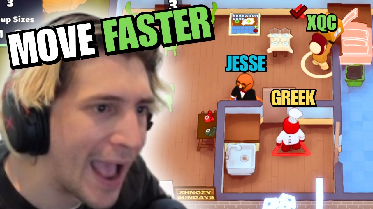 xQc Plate Up is TOO FUNNY with Jesse and Greek