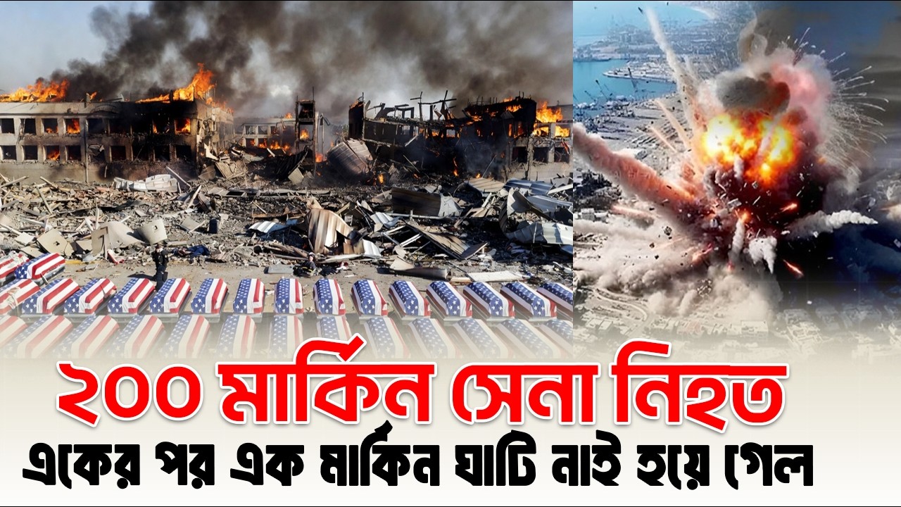ঐতিহাসিক প্রতিশোধ চলছে ! একের পর এক হামলায় উড়ে গেল শত্রুর সব সেনা ঘাটি ! Iran va Israel-us update 