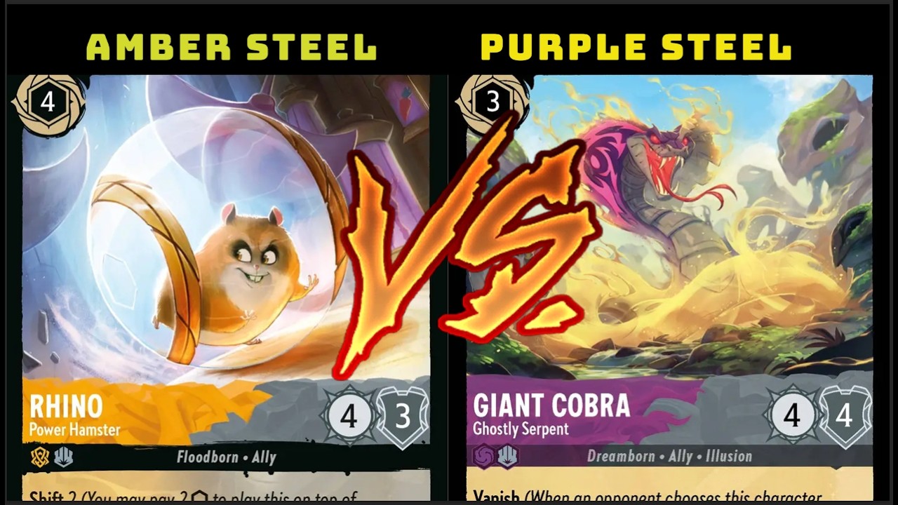 AMBER STEEL VS PURPLE STEEL | Episode 26 | Club Lorcana Versus Series