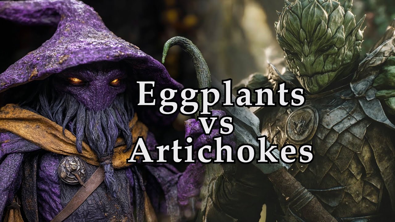 Eggplant Sorcerers vs Artichoke Knights | The Carrot Saga