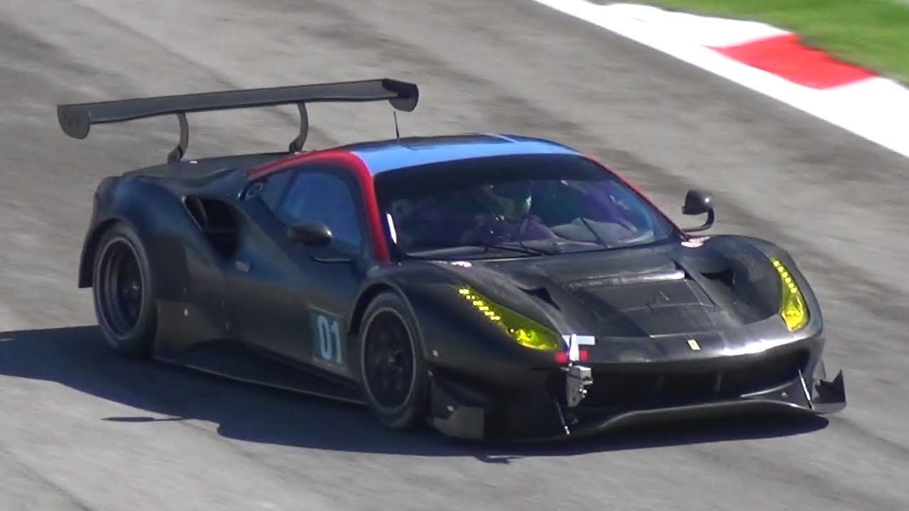 2018 Ferrari 488 GTE Mule Spied Testing at Monza Circuit!