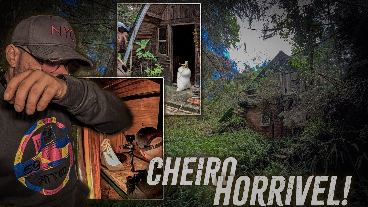 O CHEIRO ERA TÃO FORTE QUE NÃO CONSEGUI RESPIRAR DENTRO DESSA CASA  ASSUSTADORA EM MEIO A MATA!