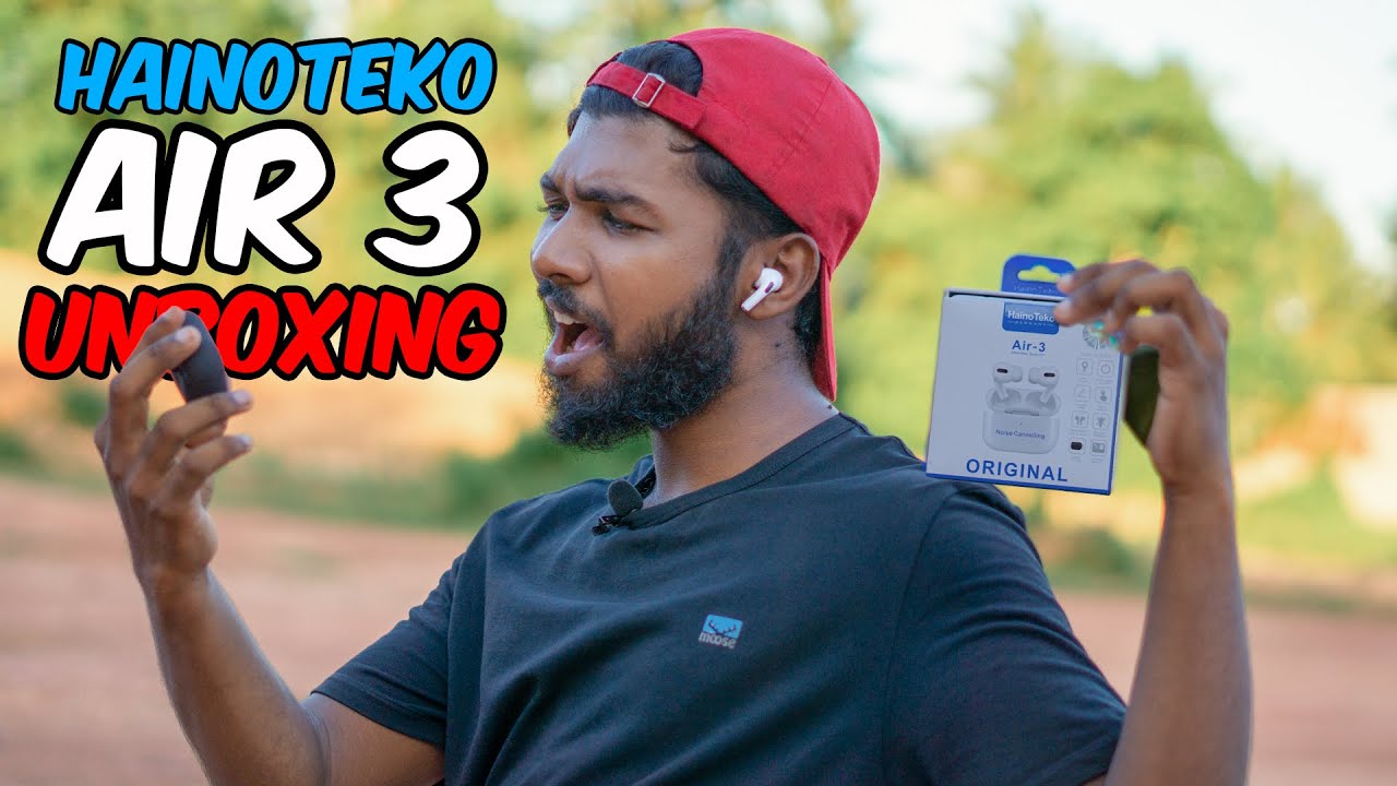 අඩුවට සුපිරියට සින්දු අහන්න Airpod එක | Haino Teko Air 3 | Unboxing & Review 🤟😎