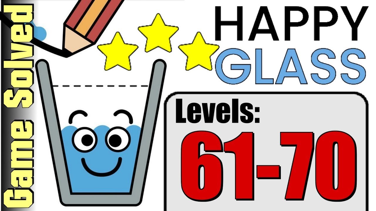 Happy Glass | All Levels 61-70 (Solution 3 Stars ★★★)