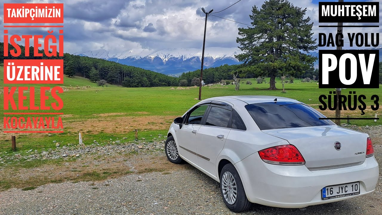 1.3 MULTIJET FIAT LINEA POV SÜRÜŞ! BOL VİRAJLI HARİKA DAĞ MANZARASI EŞLİĞİNDE! - BURSA