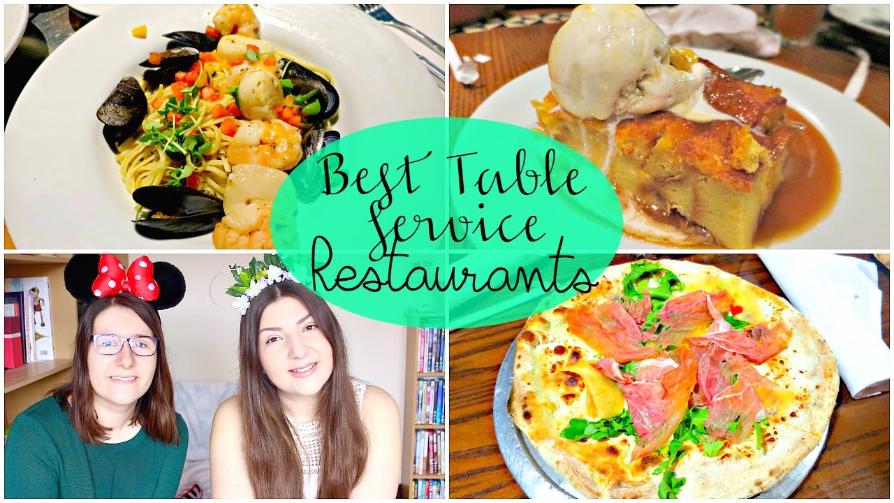 TOP TABLE SERVICE RESTAURANTS IN WALT DISNEY WORLD! | Lizzie Gines