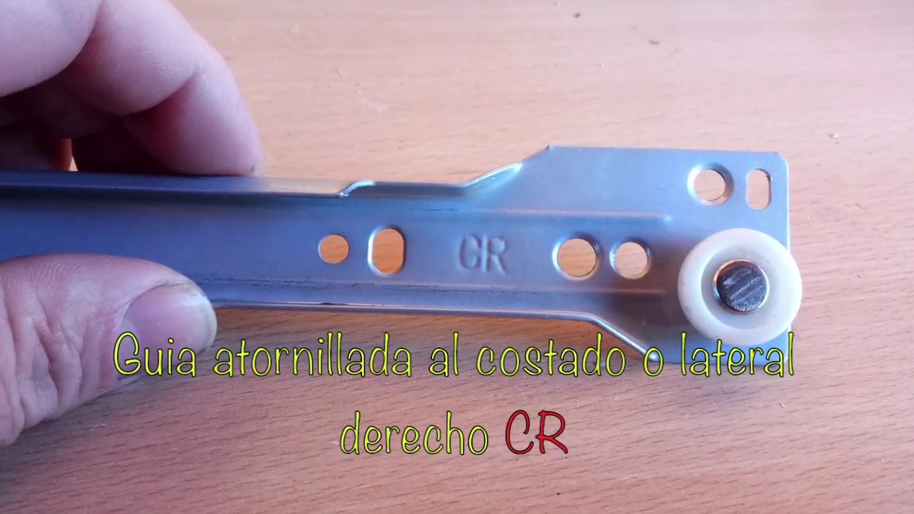 COMO COLOCAR GUIAS PARA CAJONES.Correderas o rieles