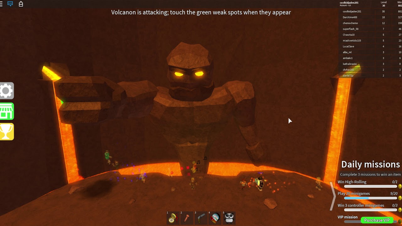 Roblox | Epic Minigames [Colossal Assault, Volcanon]