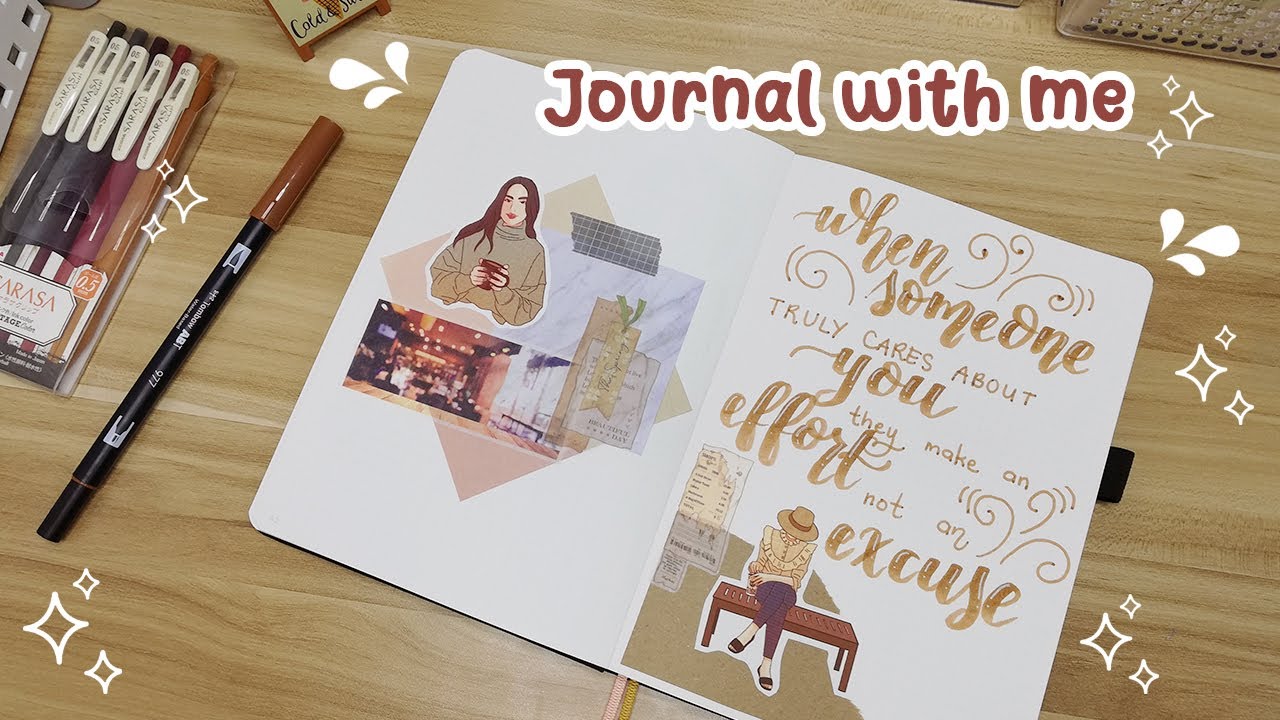 JOURNAL WITH ME (coffee theme)