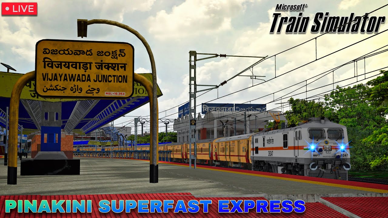 Early Access of New Update ! Journey in Daily Superfast Train 12711 Pinakini SF Express • MSTS LIVE