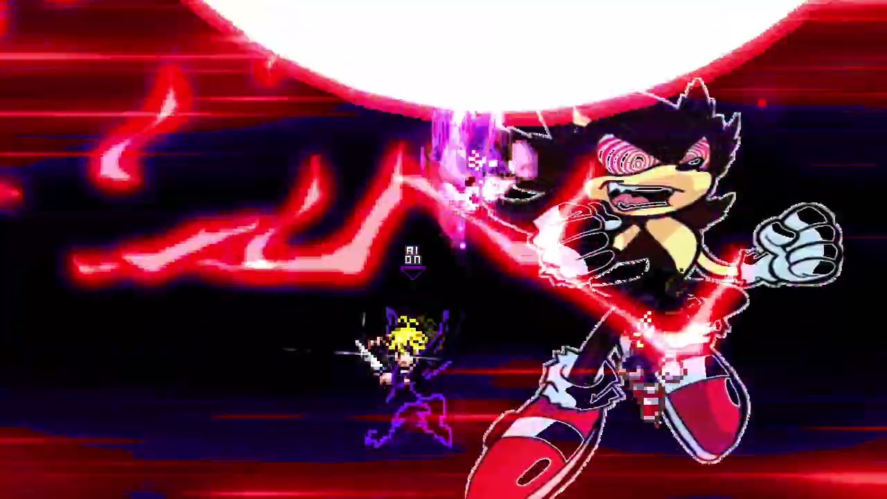 MUGEN P12 Dark Fleetway Sonic part OP 2