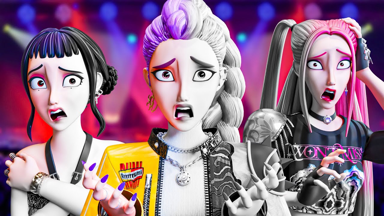 기운이 빠진 루미 미라 조이 케이팝 데몬 헌터스 애니메이션