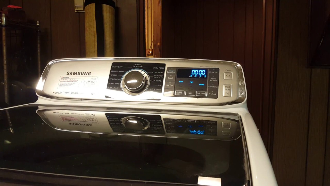 Recalled Samsung Top-load washer spin test