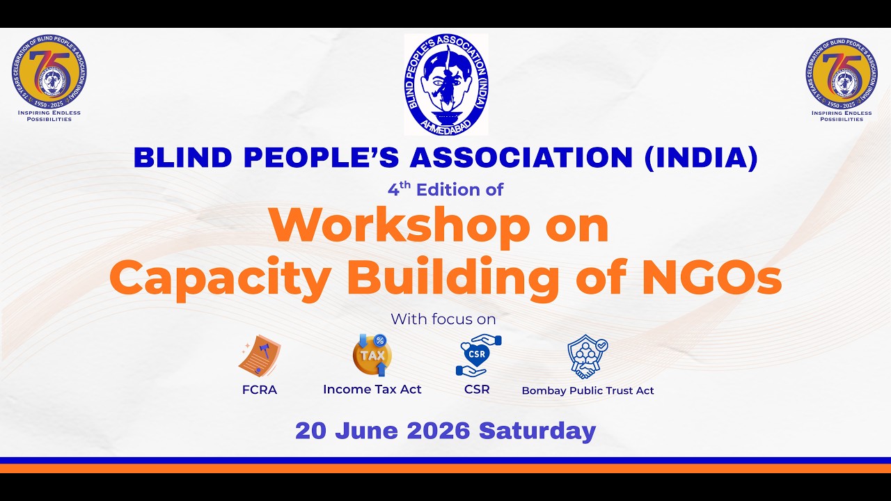 Capacity Building of NGO&rsquo;s 4th Edition | FCRA, Income Tax Act, CSR and Bombay Public Trust Act