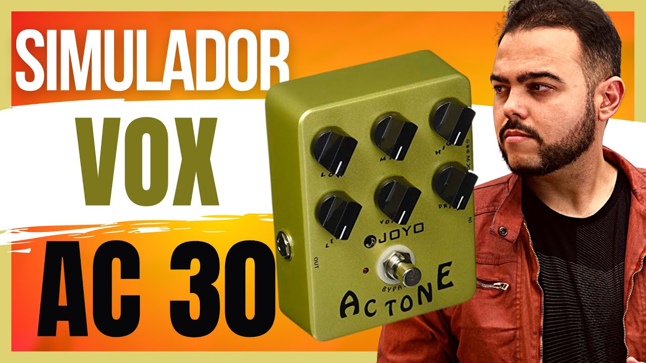 Pedal de guitarra JOYO ACTONE | Simulador de VOX AC30 | Drive & Clean