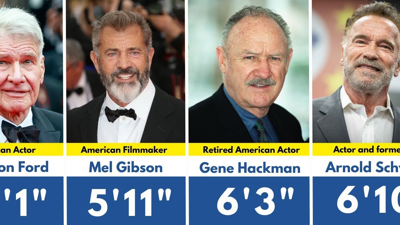 300+ Senior HOLLYWOOD Actors REAL HEIGHT Revealed! Part-2