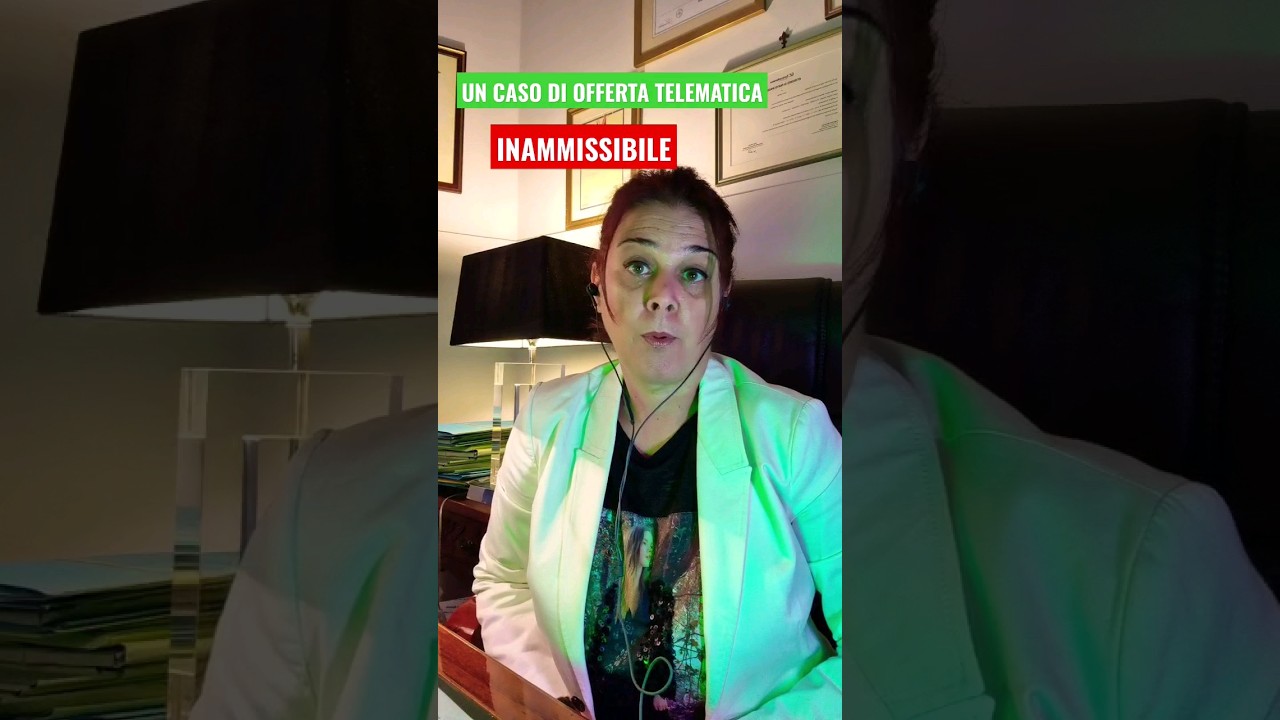 Perch&eacute; l'offerta telematica &egrave; inammissibile?