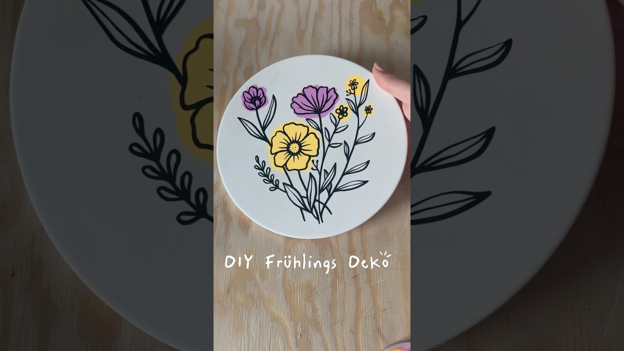 🌸 Fr&uuml;hlings-DIY mit Cricut: So machst du ein blumiges Tablett!