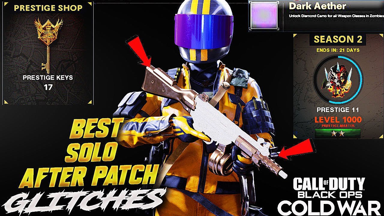 *NEW* COLD WAR ZOMBIES SOLO GOD MODE,DARK AETHER CAMO,AFK/PILE-UPS BEST SOLO GLITCHES AFTER 1.15!
