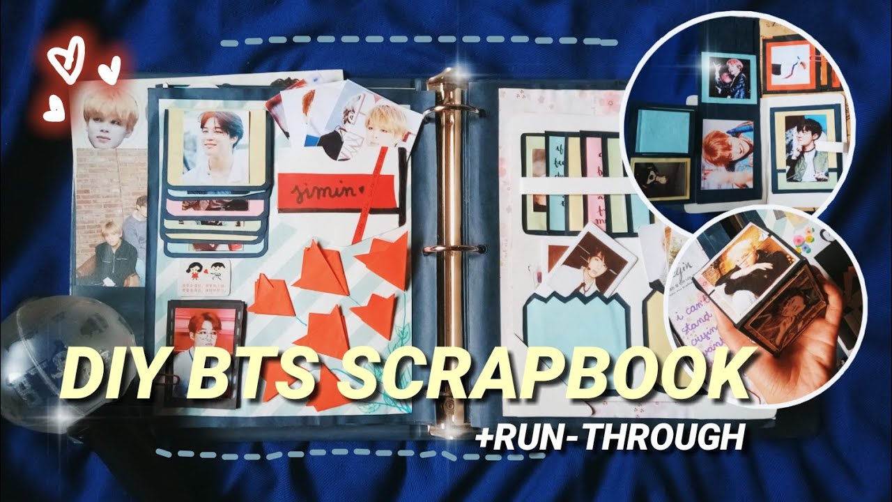DIY BTS SCRAPBOOK | easy | run-through
