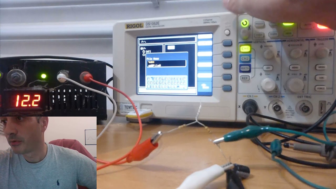 Osciloscopio Parte 5: Carga Y Descarga del Capacitor. Modo Barrido del Osciloscopio