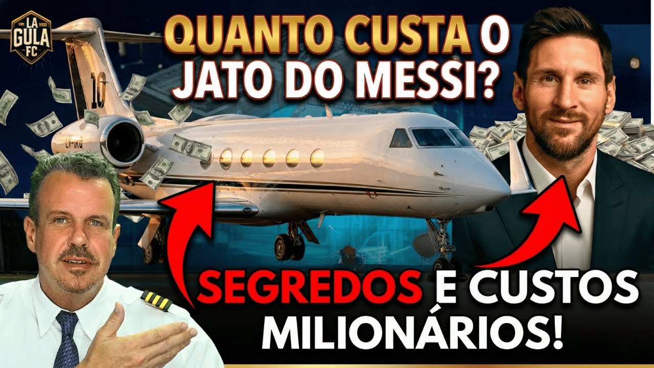 O Jato do Messi Custa Uma Fortuna MESMO PARADO! (Piloto Revela)