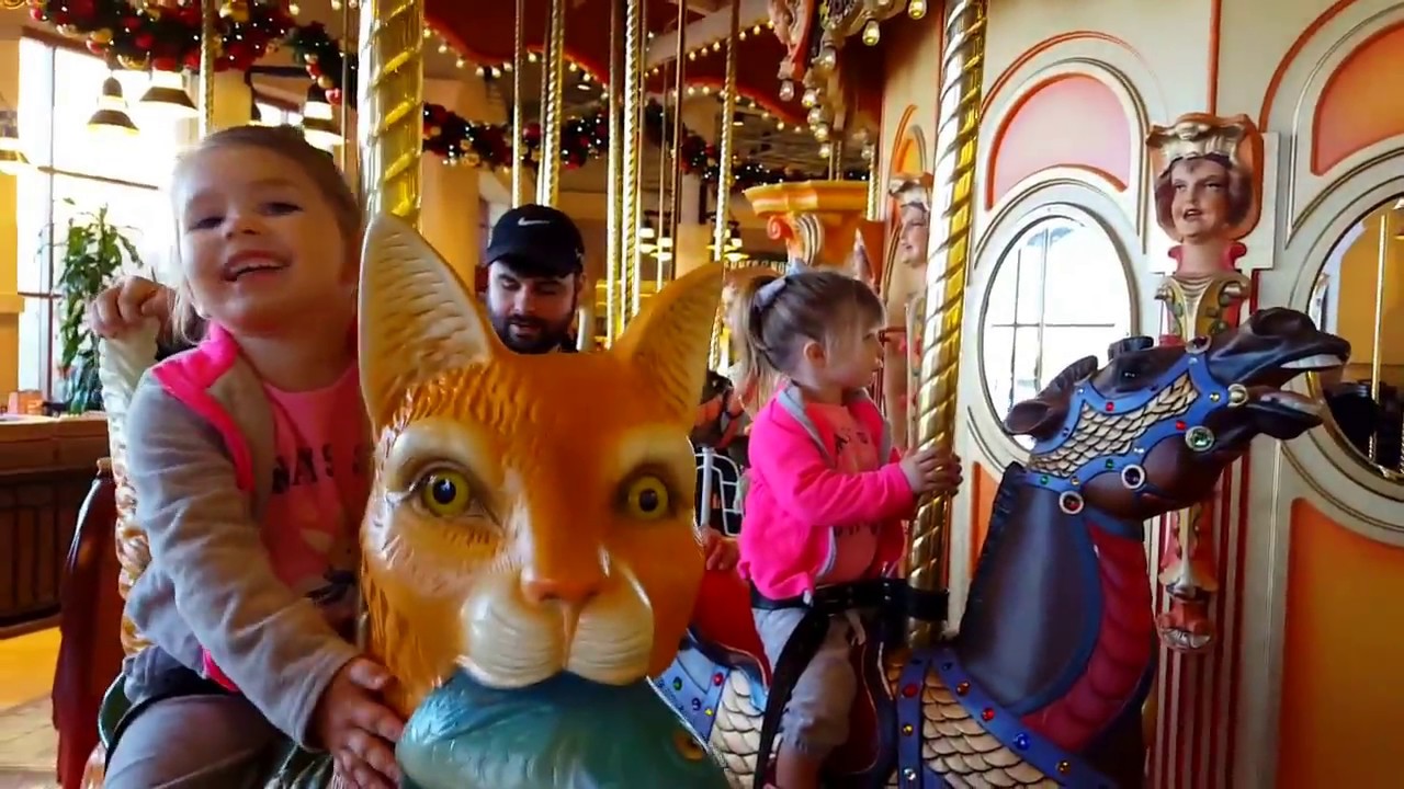 Big Animal Carousel at the Mall | Family Fun | Riding Rides!!!