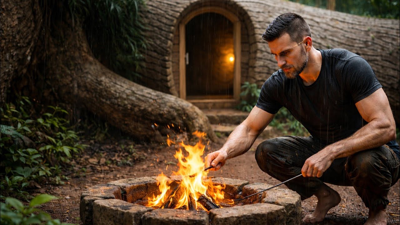 This Fire Survived the Storm — A Lonely Man’s Night in the Forest 