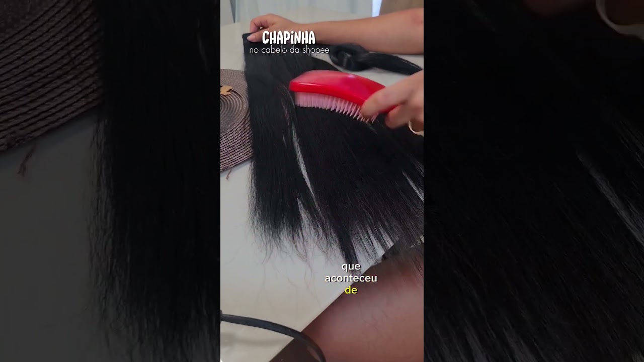 PASSEI CHAPINHA NO CABELO ORG&Acirc;NICO 😅 #megahair #cabeloorganico