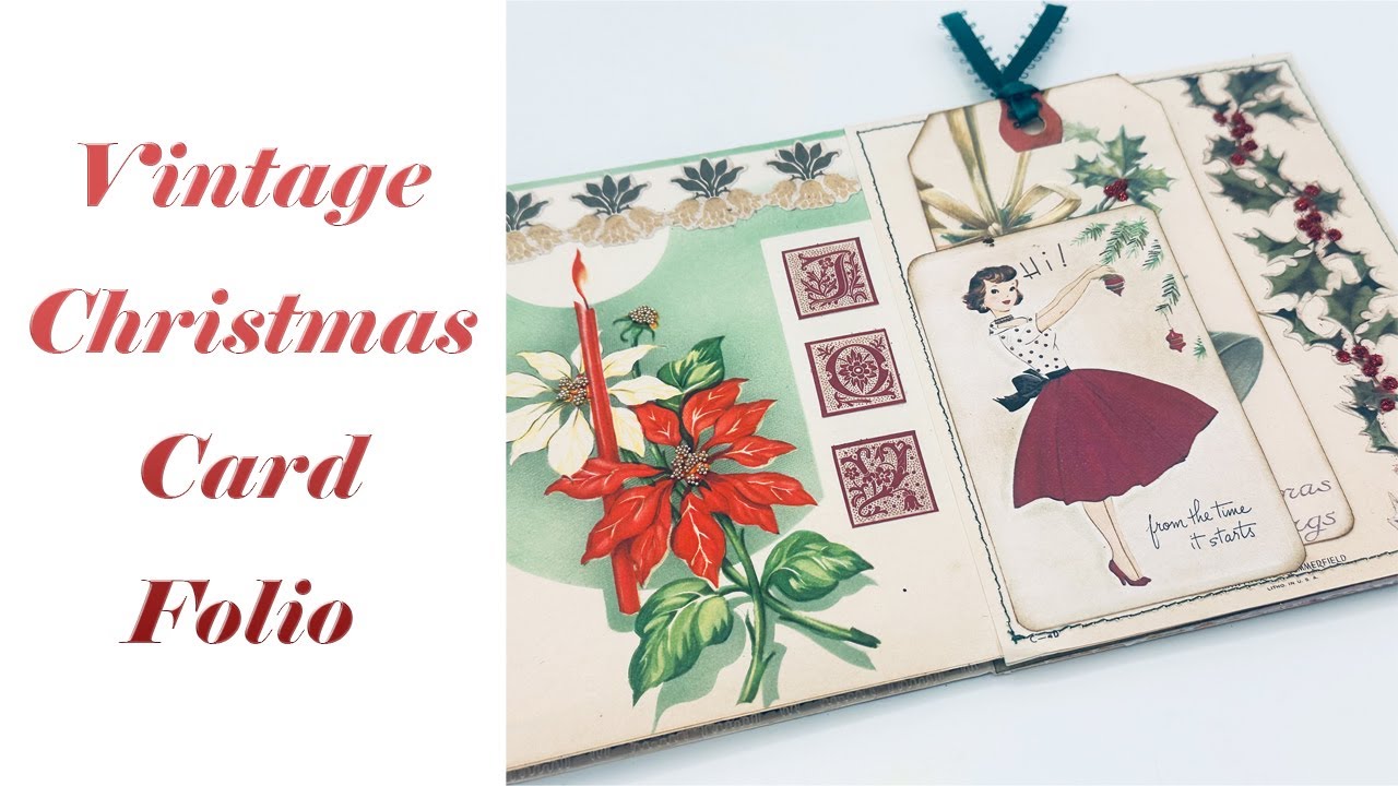 Vintage Christmas Card Folio #craftychristmasinjuly24