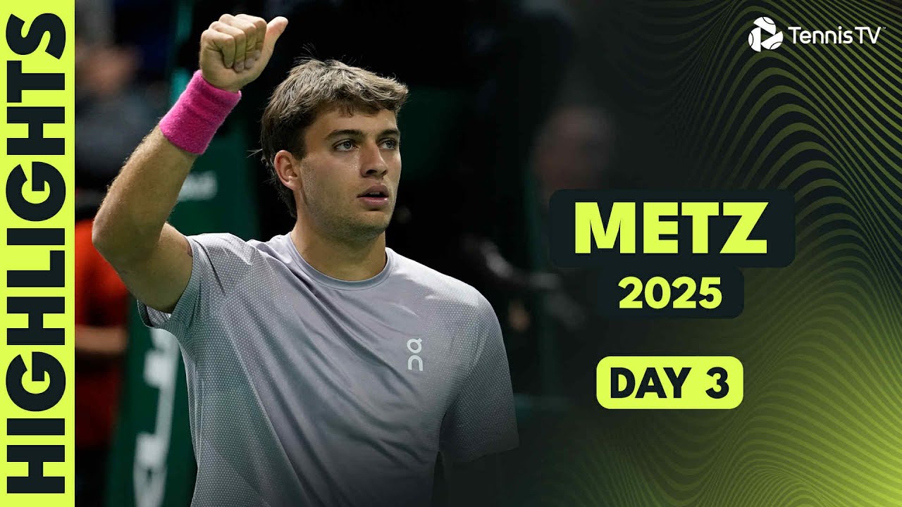 Moutet Takes On Vukic; Cobolli & Sonego Clash I Metz 2025 Day 3 Highlights