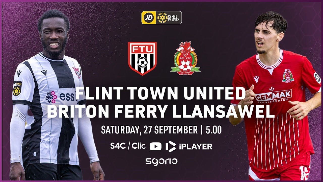 FULL MATCH: Flint Town United v Briton Ferry Llansawel | English Commentary | JD Cymru Premier