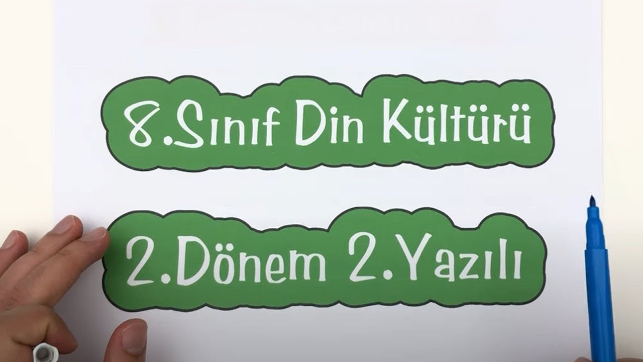 8.Sınıf Din Kültürü 2.Dönem 2.Yazılı 2024  | 8.Sınıf Din 2.Dönem 2.Yazılı Sınavı