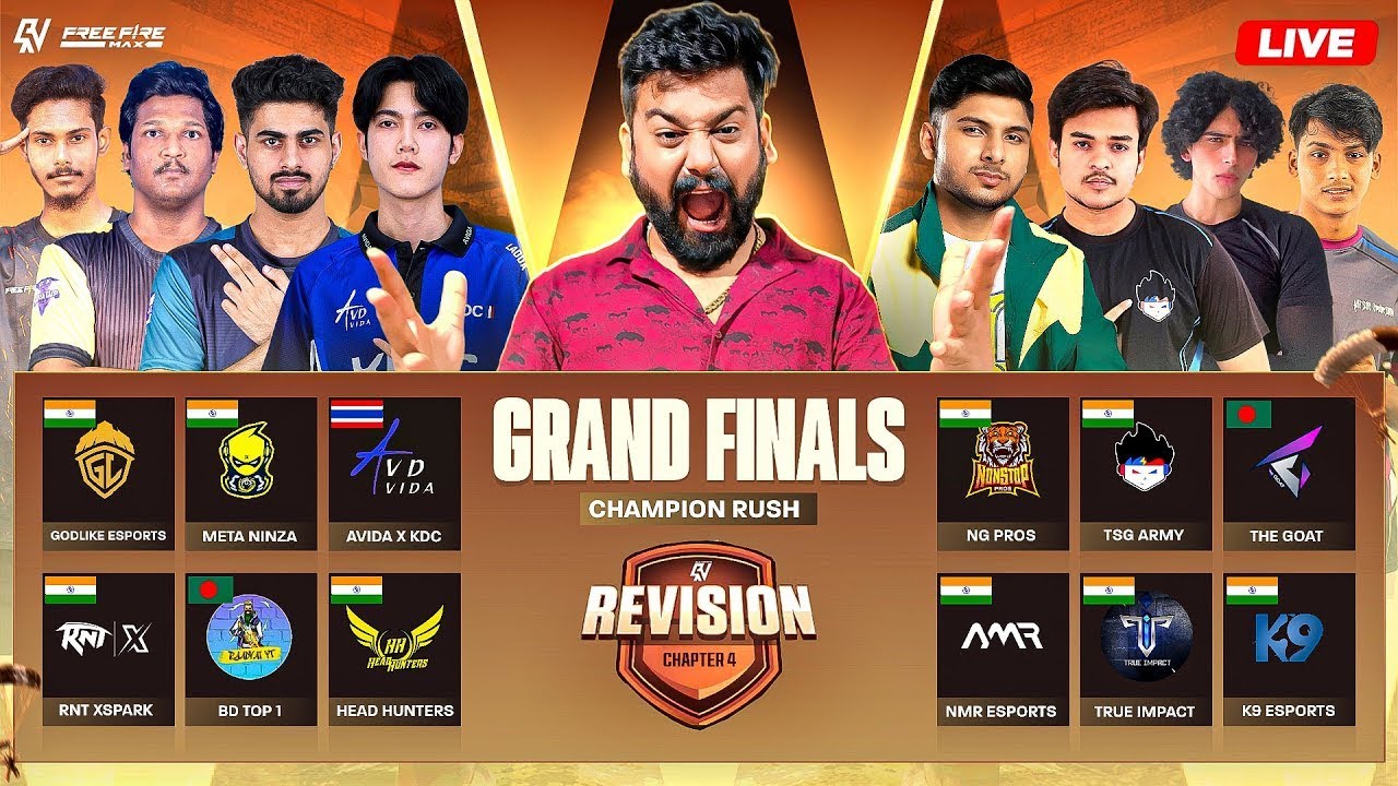 RNX Revision Chapter 4 | GRAND FINAL l CHAMPION RUSH #gyangaming #freefire #freefirelive