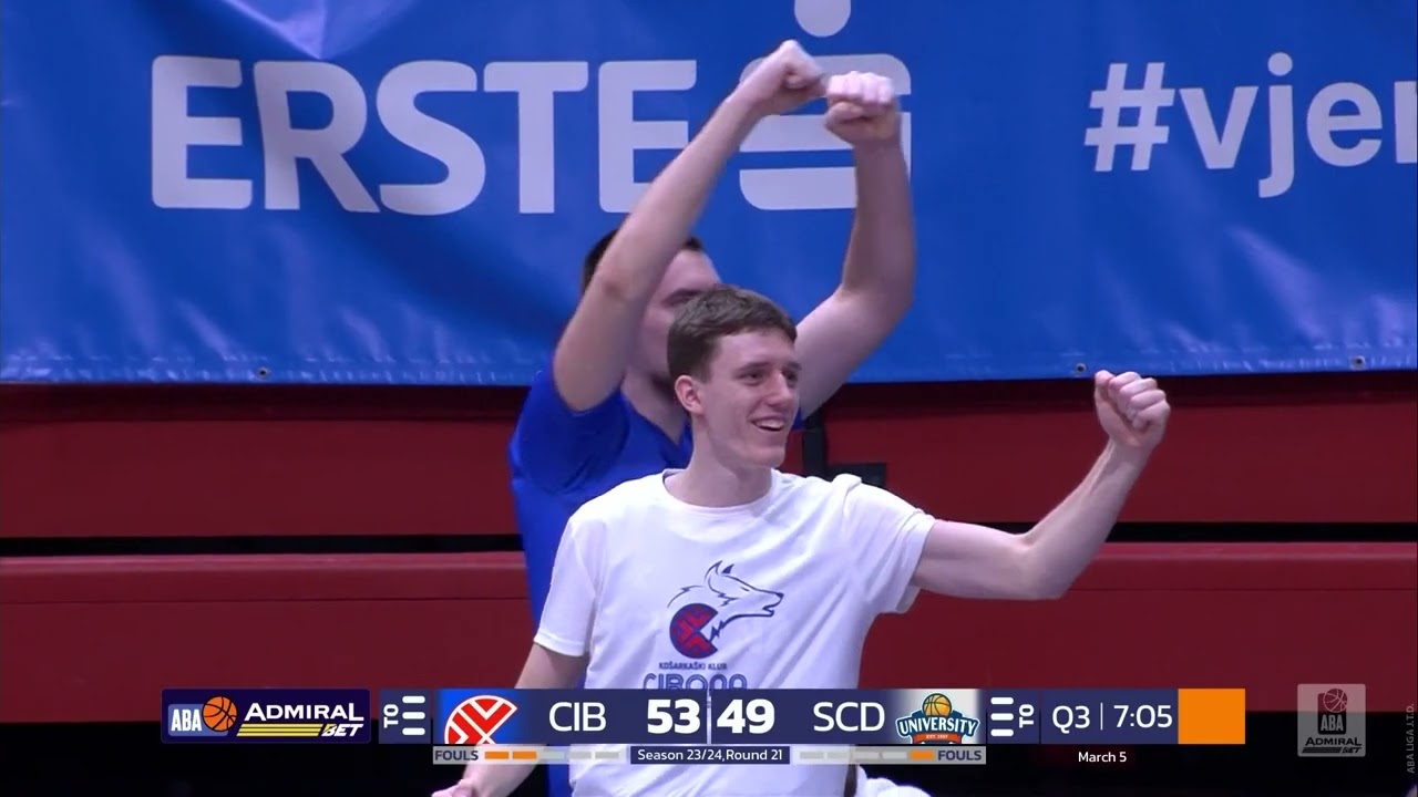 AdmiralBet ABA League 2023/24 highlights, Round 21: Cibona - SC Derby (5.3.2024)