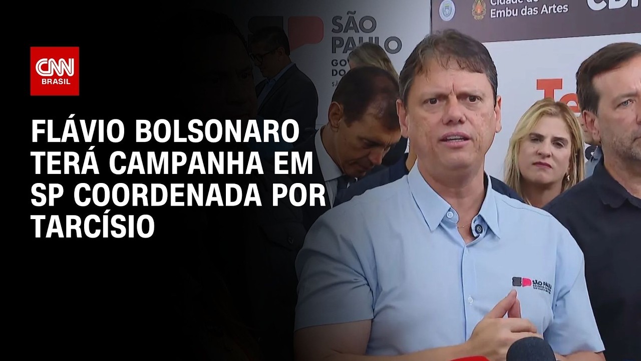Tarcísio de Freitas coordena campanha de Flávio Bolsonaro em SP | WW