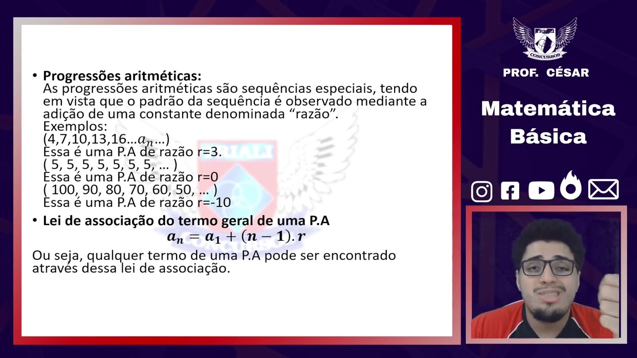 AULA 5 - Matemática Básica - PROF CESAR - RACIOCÍNIO LÓGICO E MATEMÁTICO